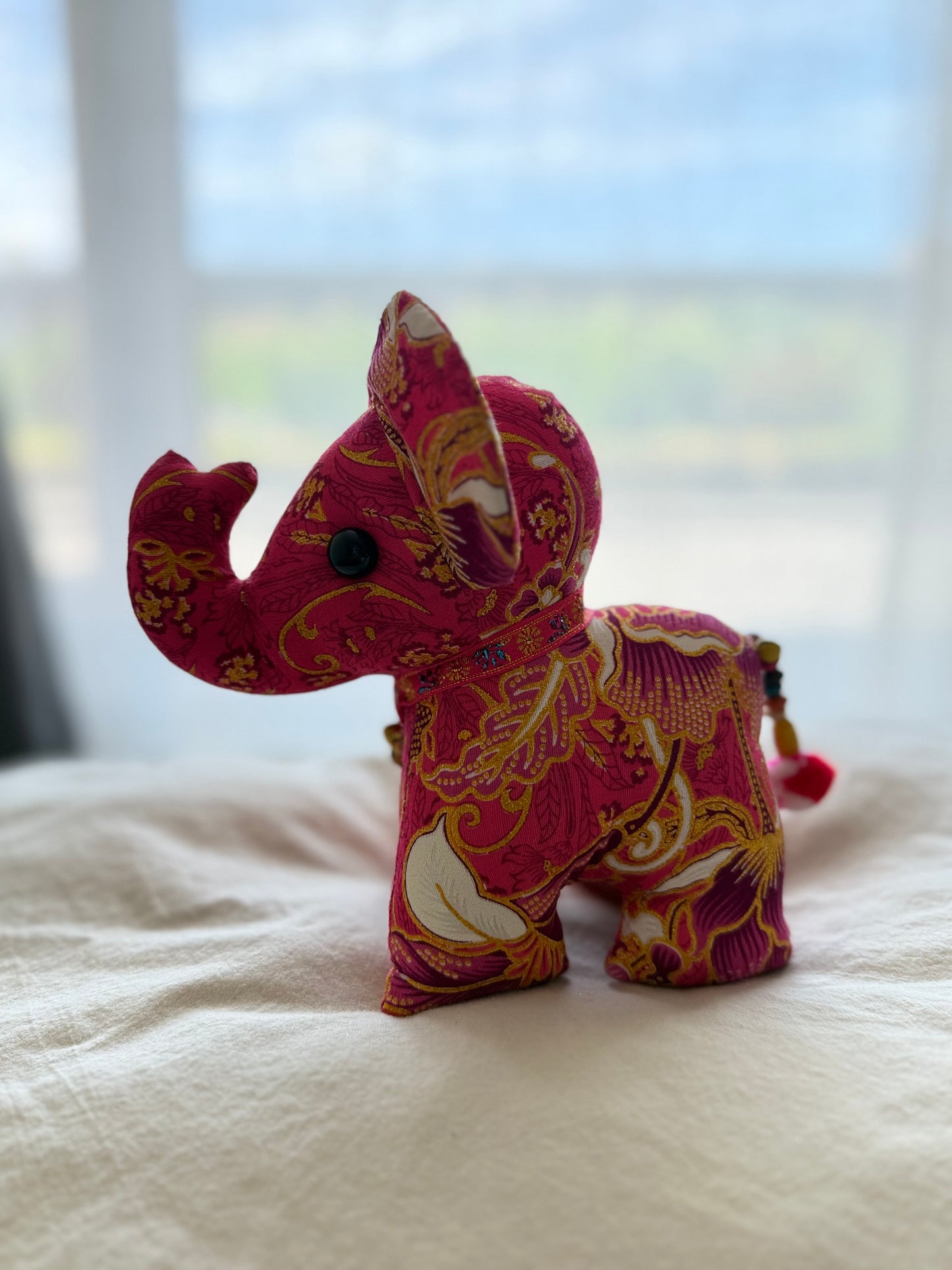 Batik Olifant | Groot | Roze