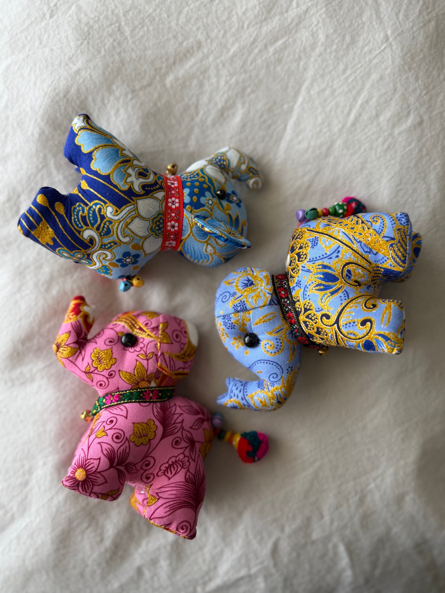 Batik Olifant | Klein | Lichtblauw