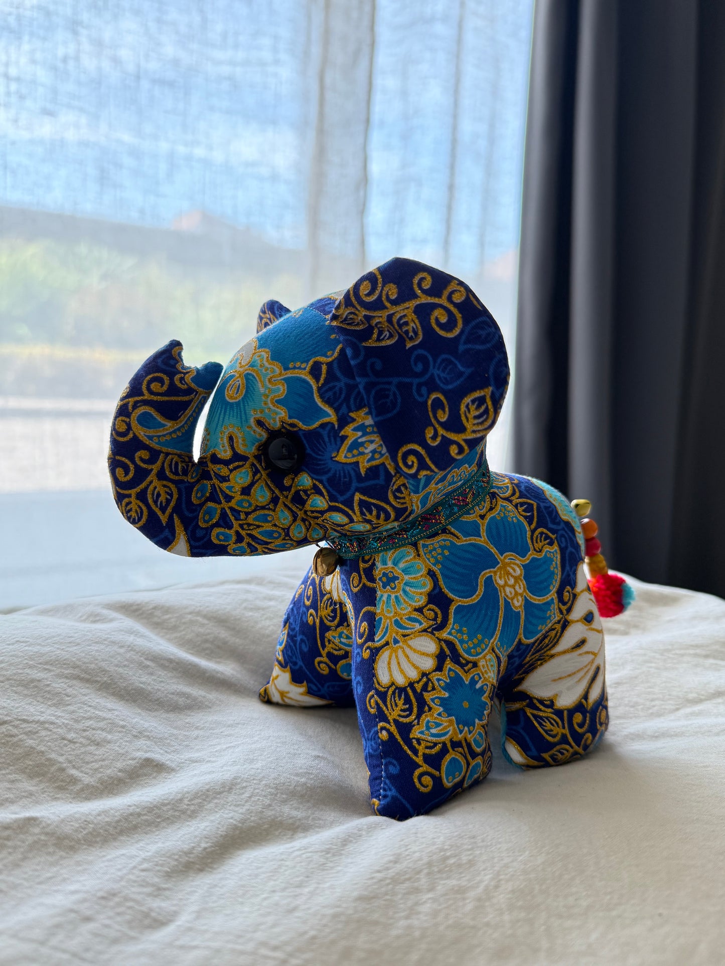 Batik Olifant | Groot | Blauw