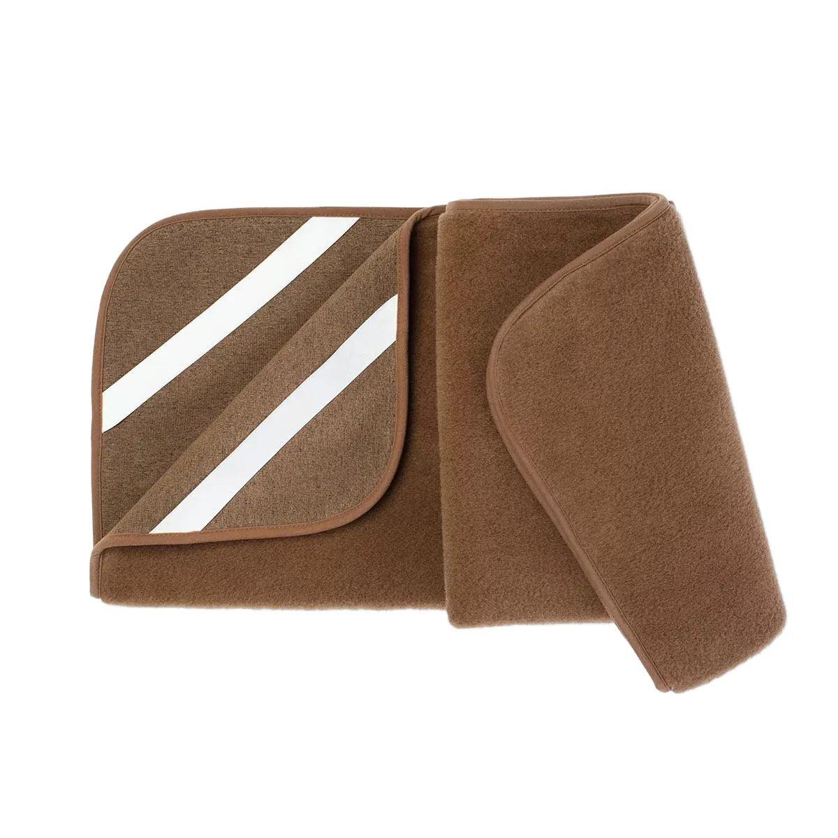 Ledikant Onderlegger 100% Merino Wol 60x120cm - Bruin
