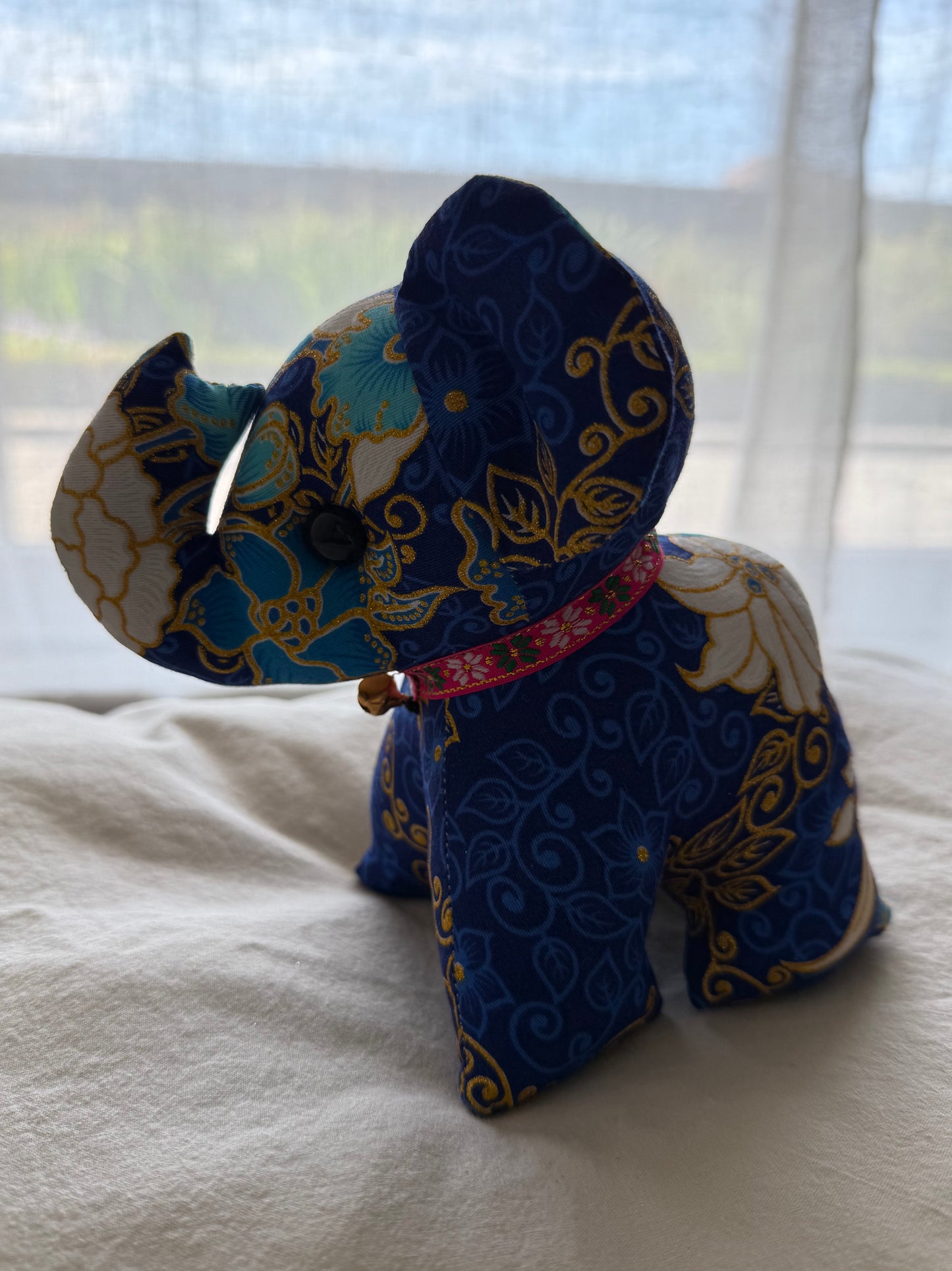 Batik Olifant | Groot | Blauw