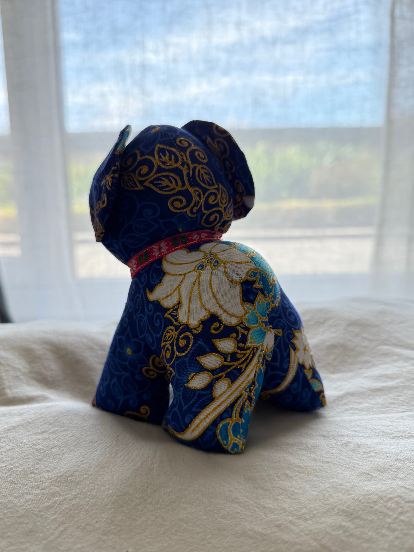 Batik Olifant | Groot | Blauw