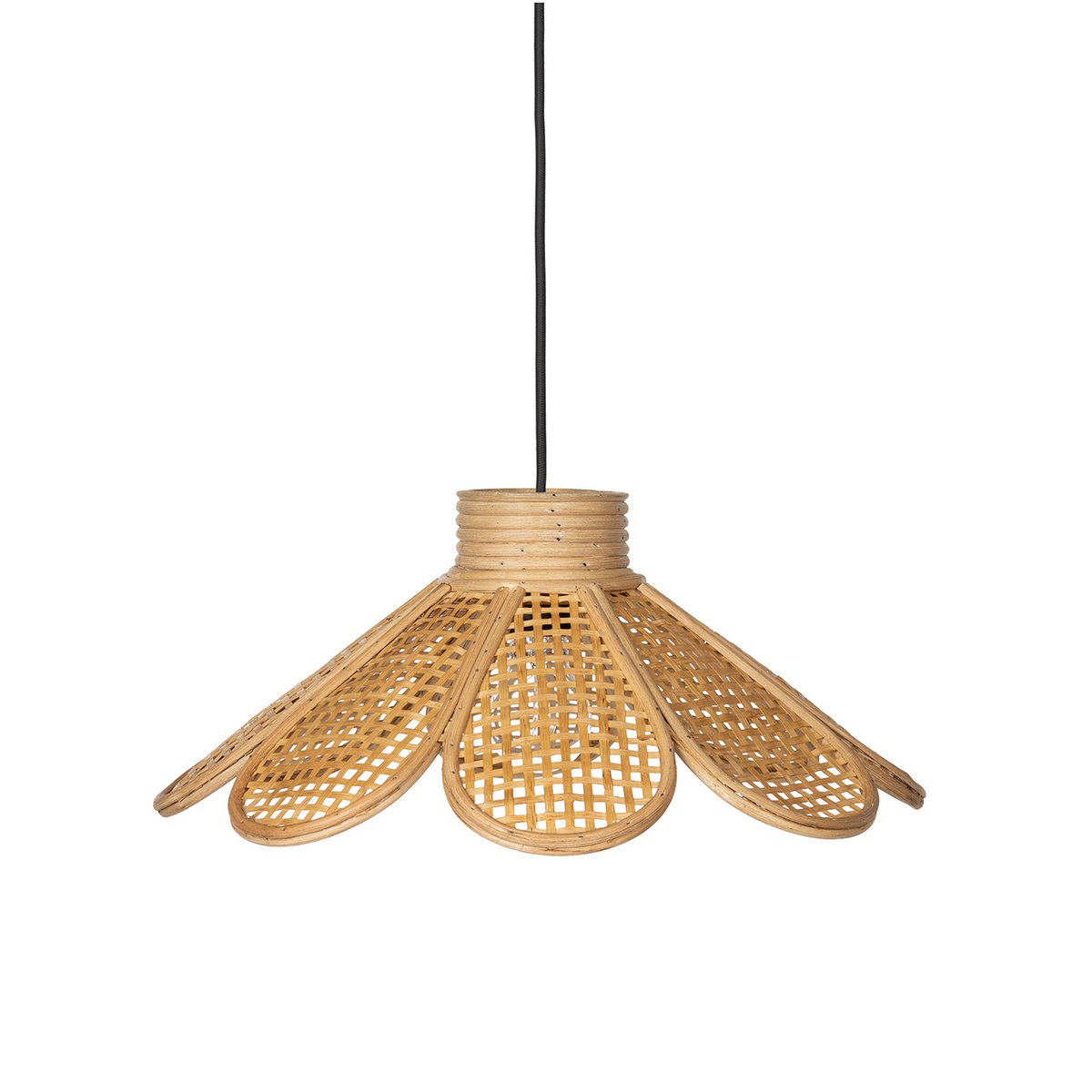 Rotan Hanglamp - Bloem
