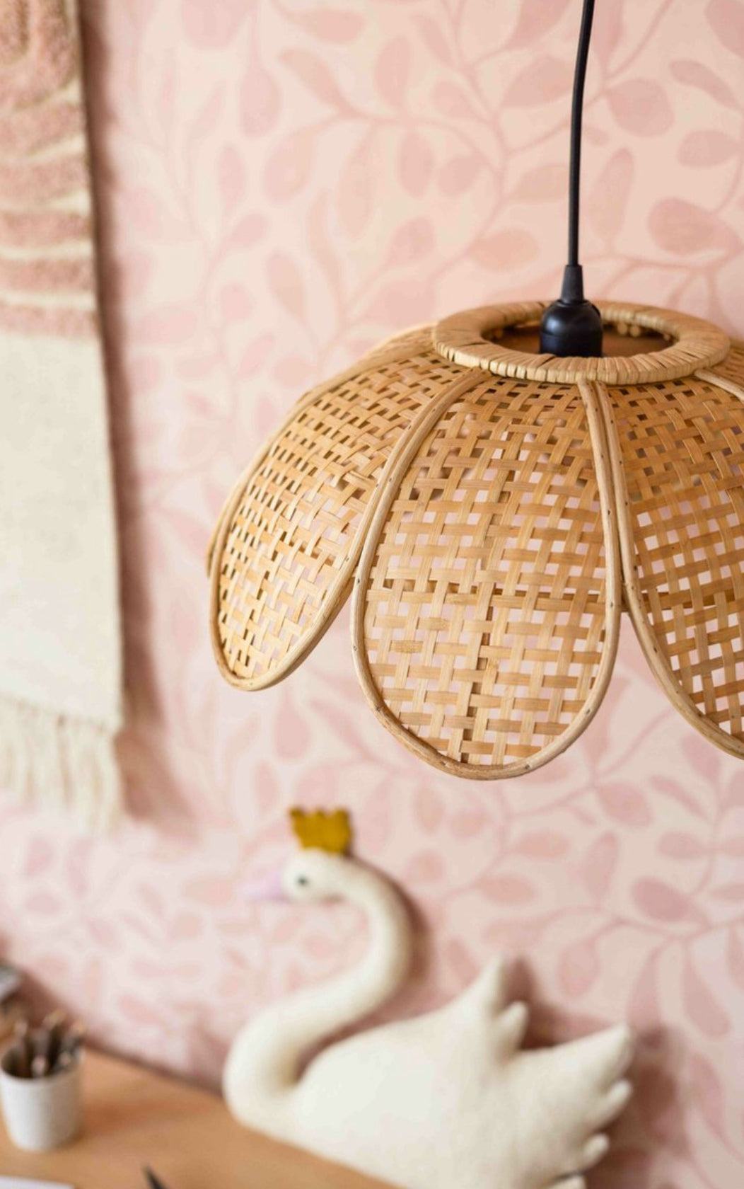 Rotan Hanglamp - Bladeren
