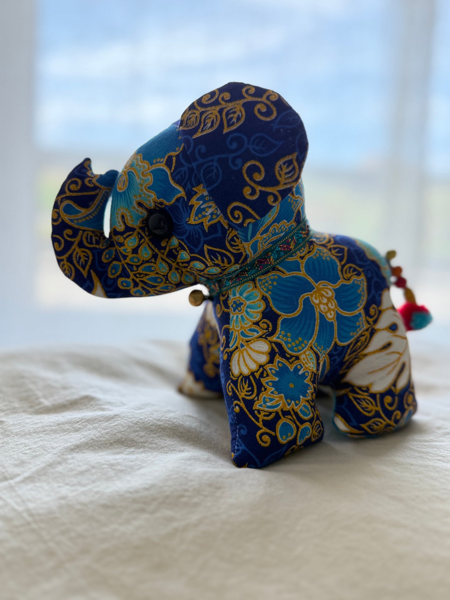 Batik Olifant | Groot | Blauw