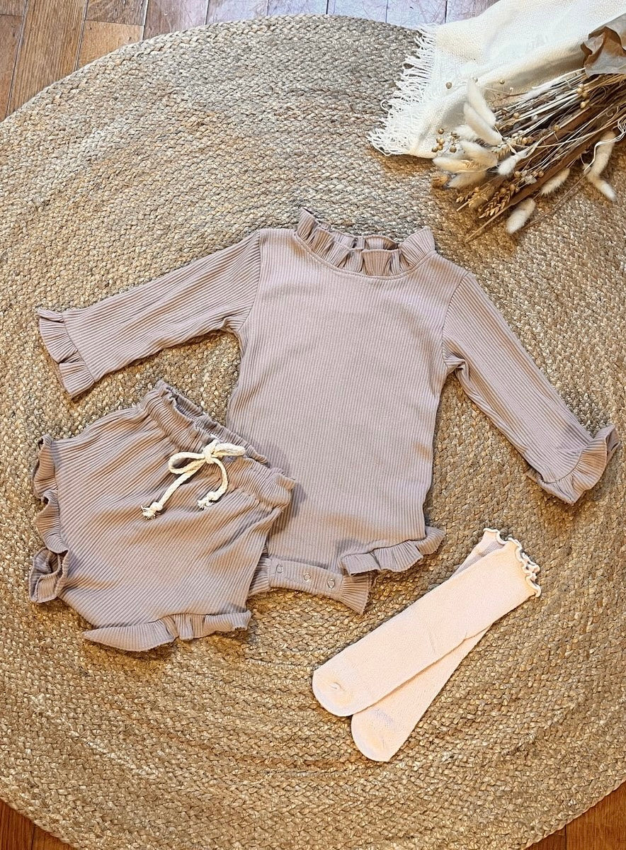 Babysetje Lila - Romper & Broekje