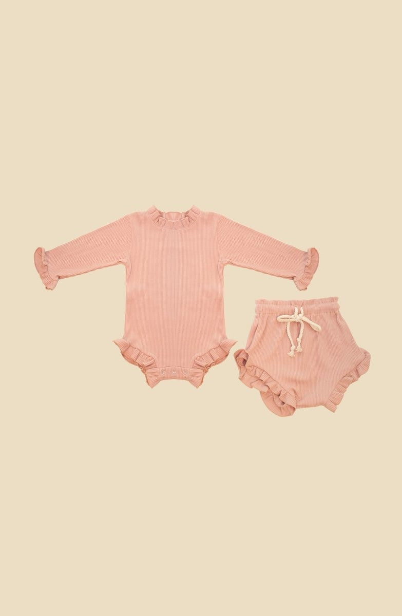 Babysetje Pink - Romper & Broekje