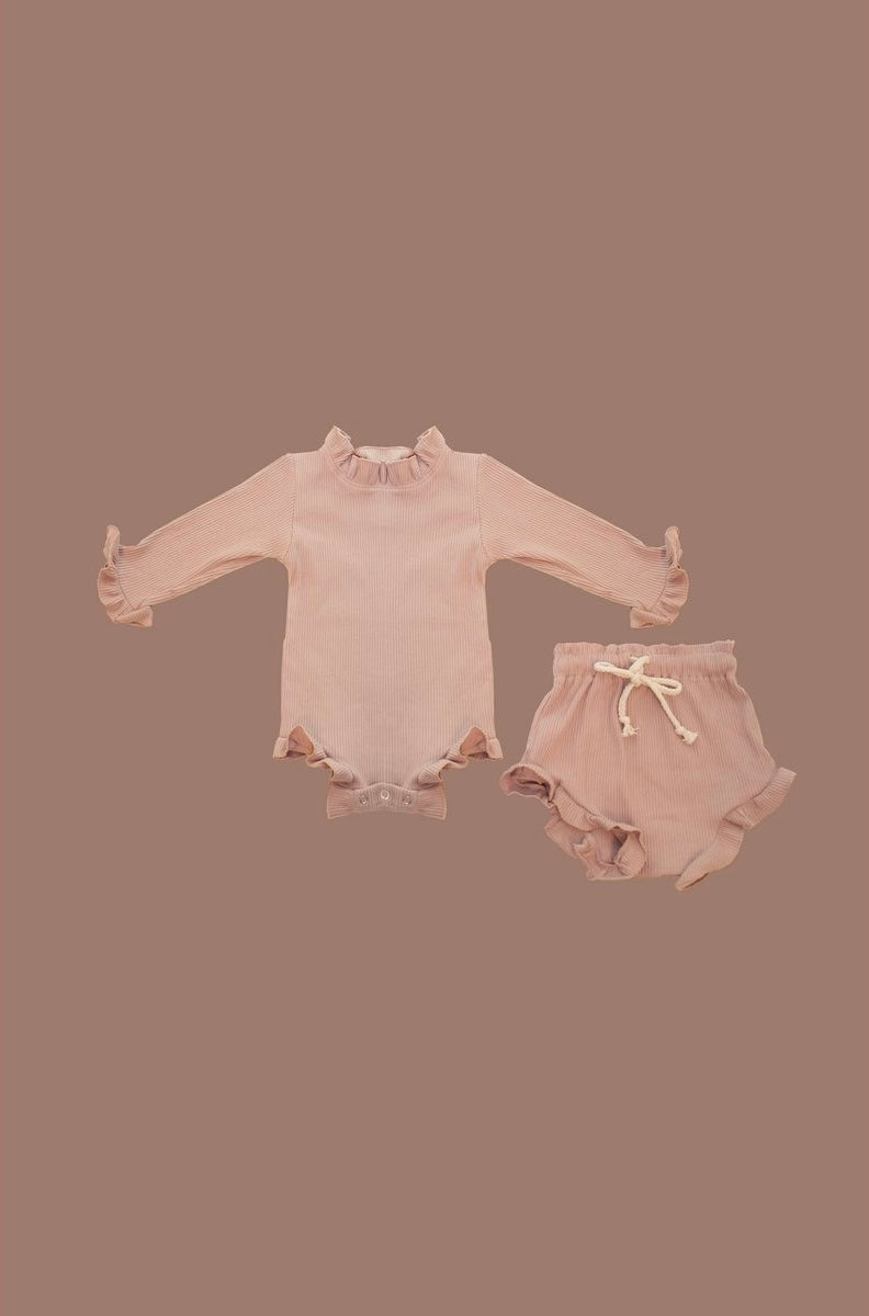 Babysetje Lila - Romper & Broekje