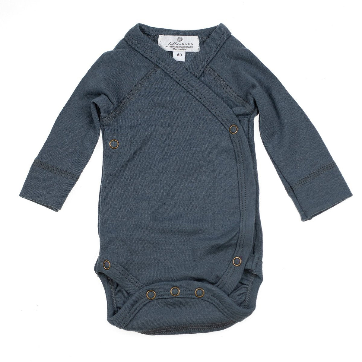 Merino wollen Overslagromper | Bruin