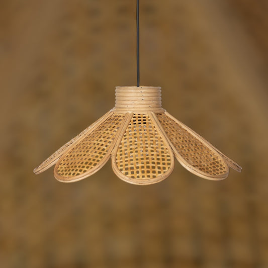 Rotan Hanglamp - Bloem