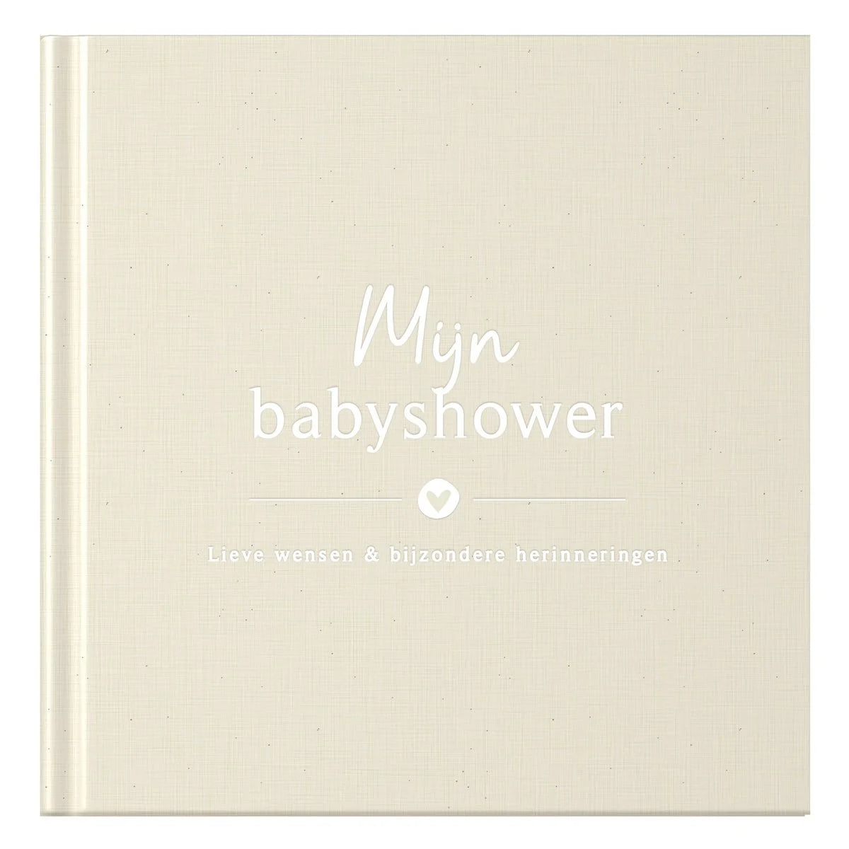 Invulboek 'Babyshower' - Beige Linnen