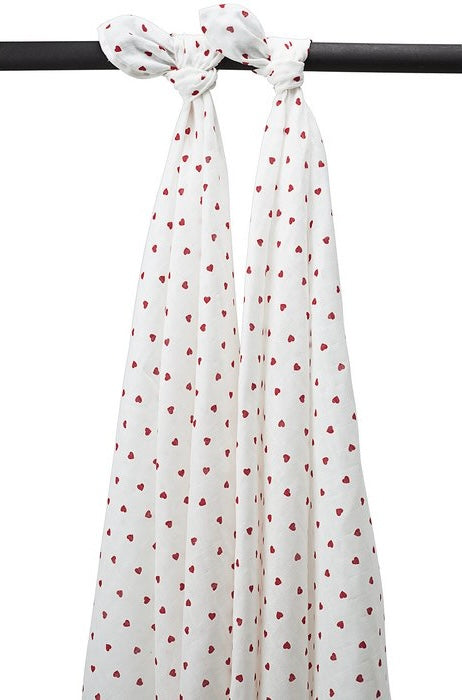 Swaddle set 2-pack 120x120cm - Hartjes