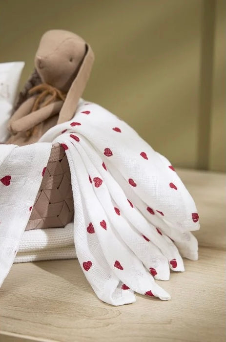 Swaddle set 2-pack 120x120cm - Hartjes