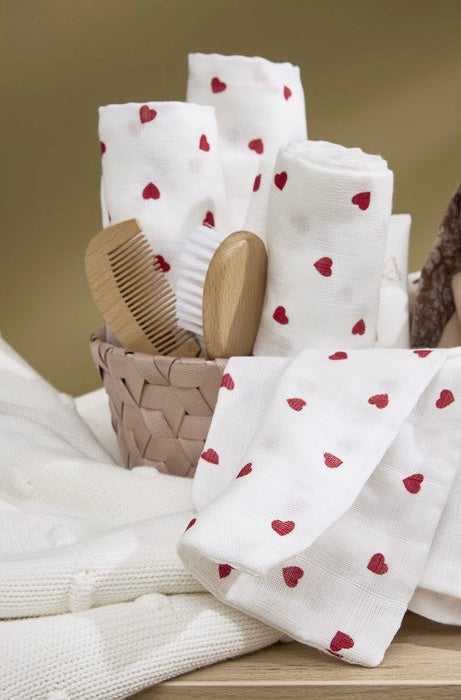 Swaddle set 2-pack 120x120cm - Hartjes