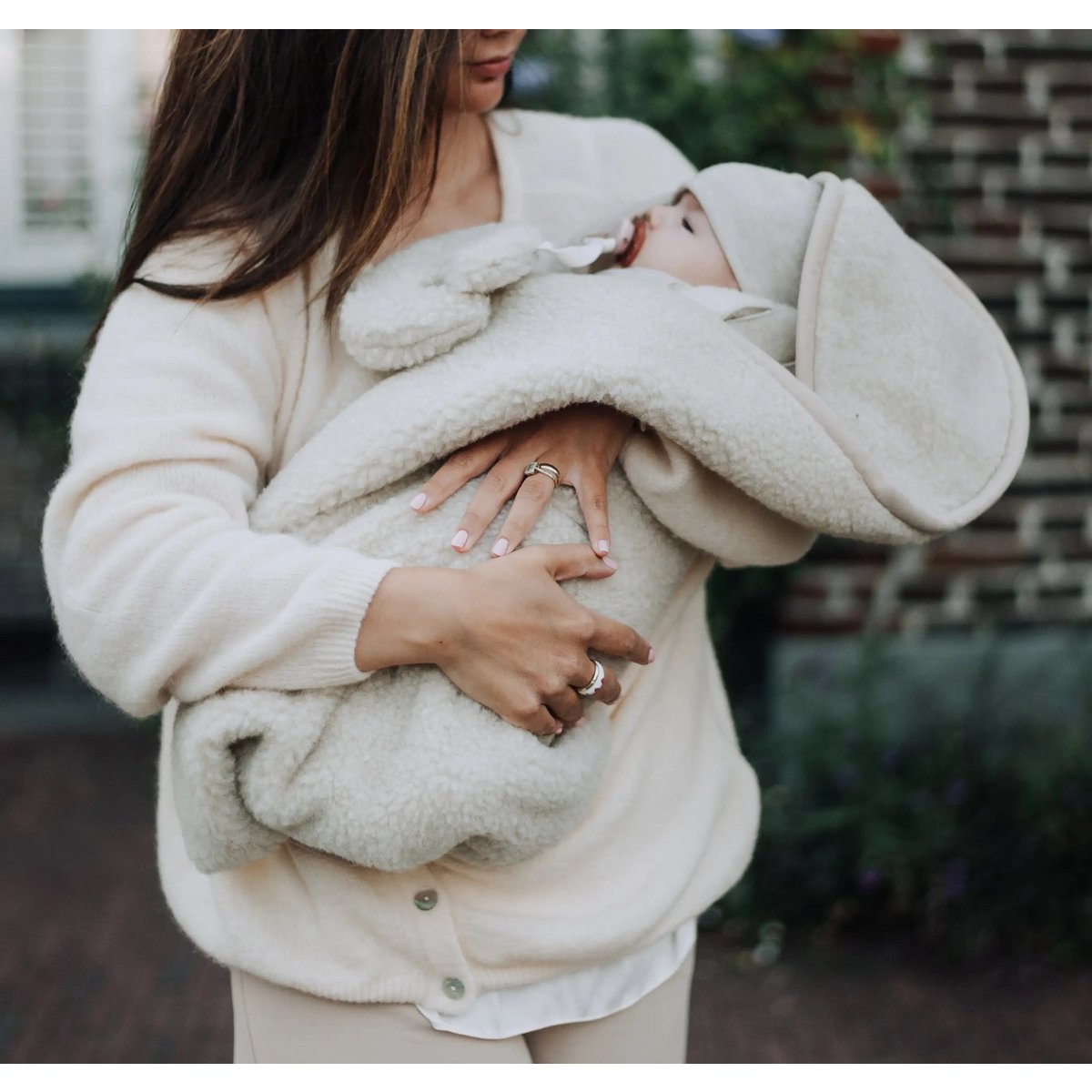 Wikkeldeken Merino Wol - Beige