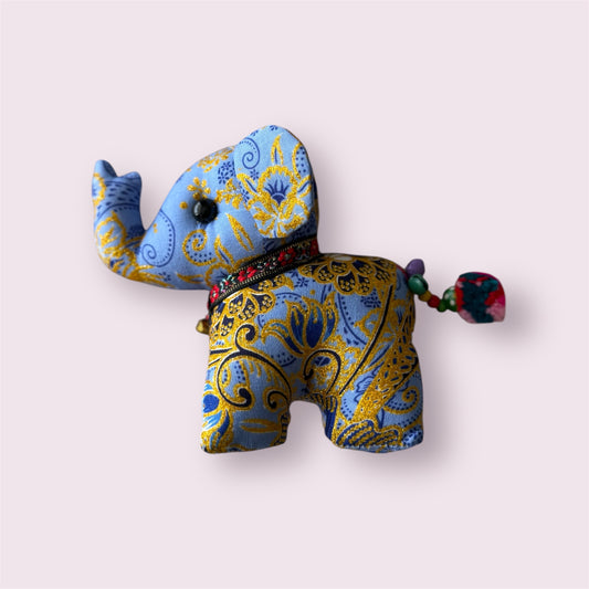 Batik Olifant | Klein | Lichtblauw