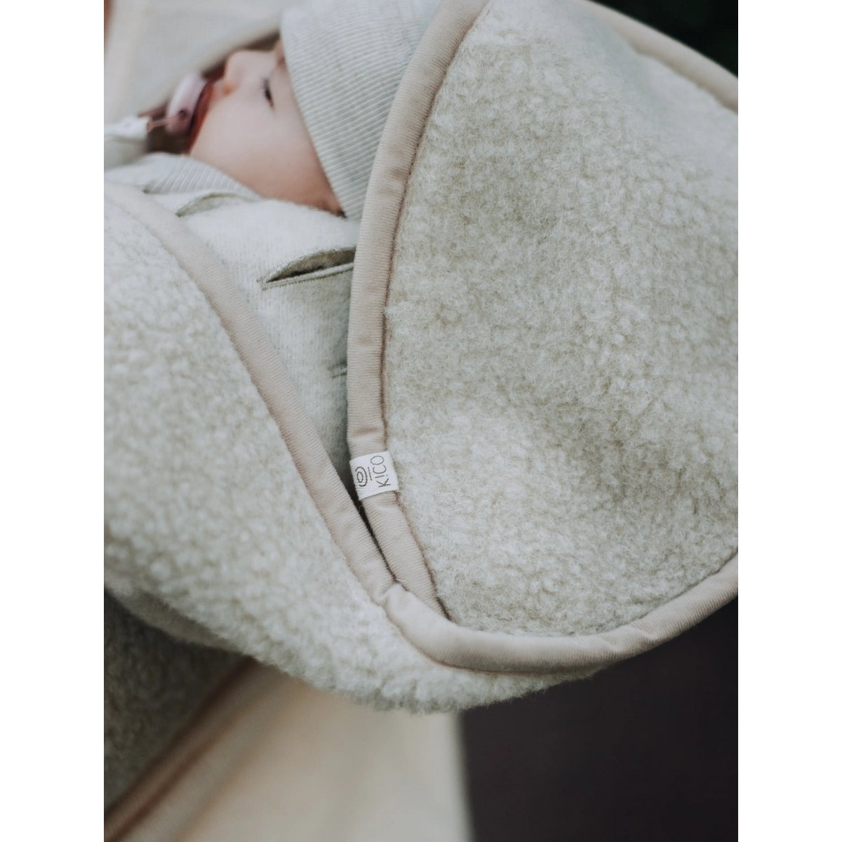 Wikkeldeken Merino Wol - Beige