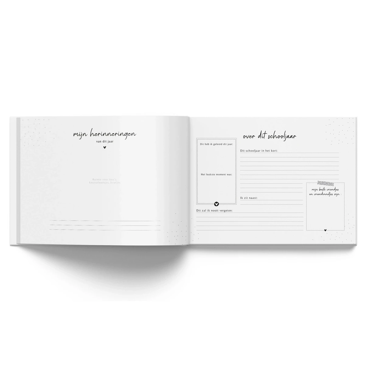 Invulboek 'Mijn Schoolfoto's' - Beige Linnen