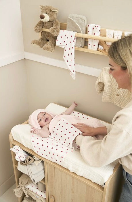 Swaddle set 2-pack 120x120cm - Hartjes