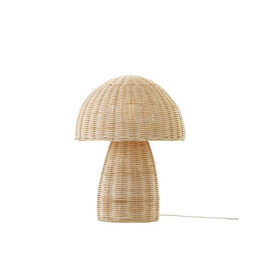 Rotan Tafellamp - Paddenstoel
