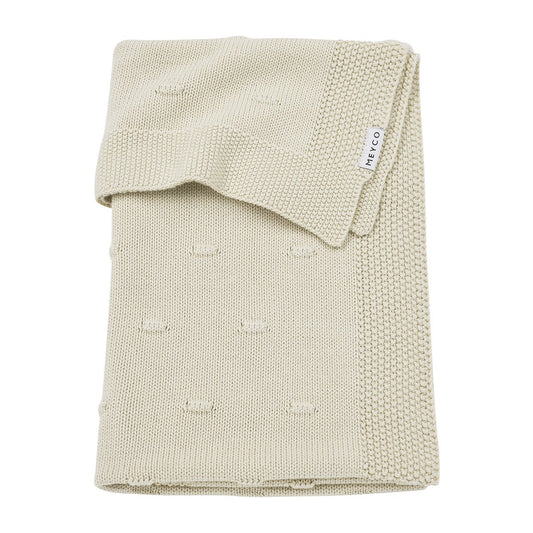 Wiegdeken Knots 75x100cm - Beige
