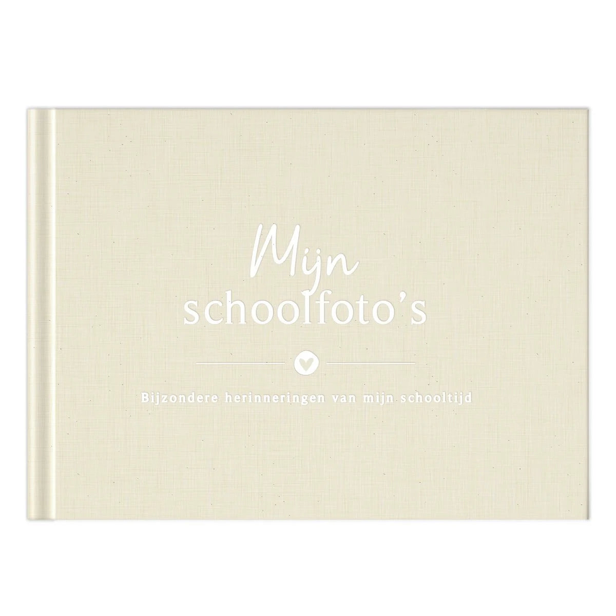 Invulboek 'Mijn Schoolfoto's' - Beige Linnen