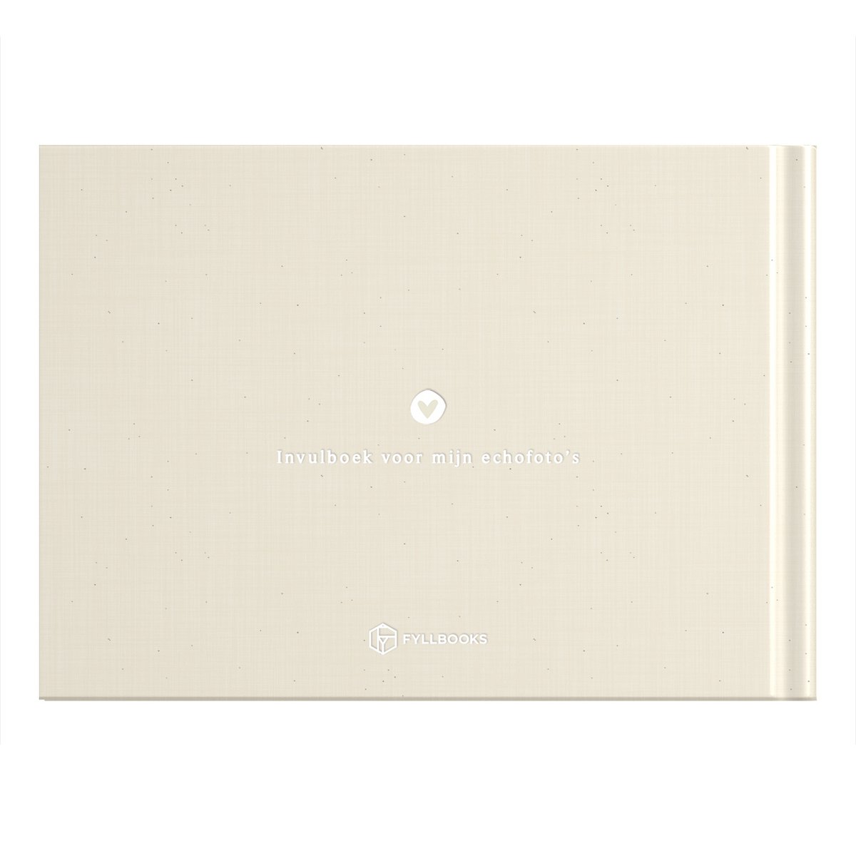 Invulboek / Bewaarbundel 'Echofoto's' - Beige Linnen