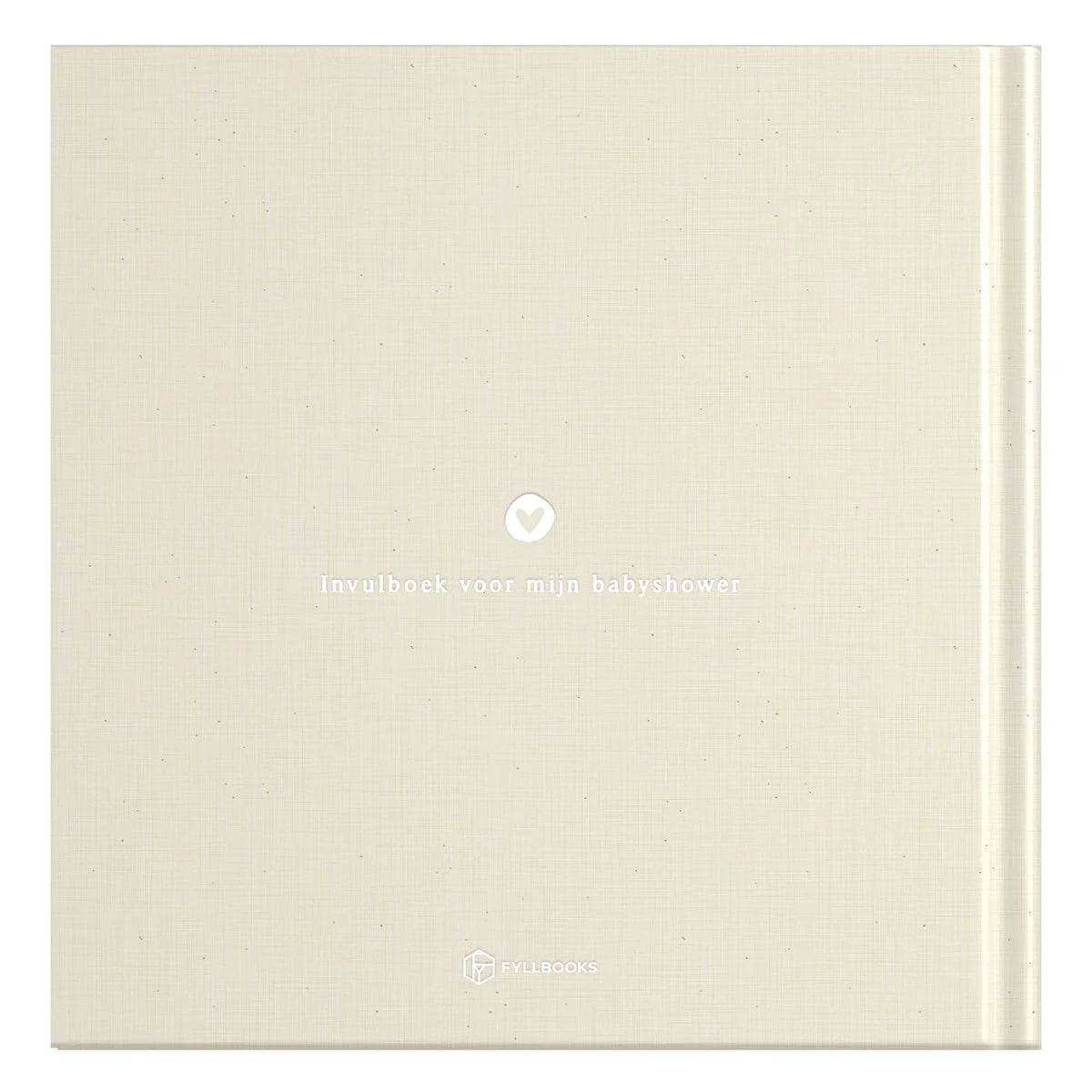 Invulboek 'Babyshower' - Beige Linnen
